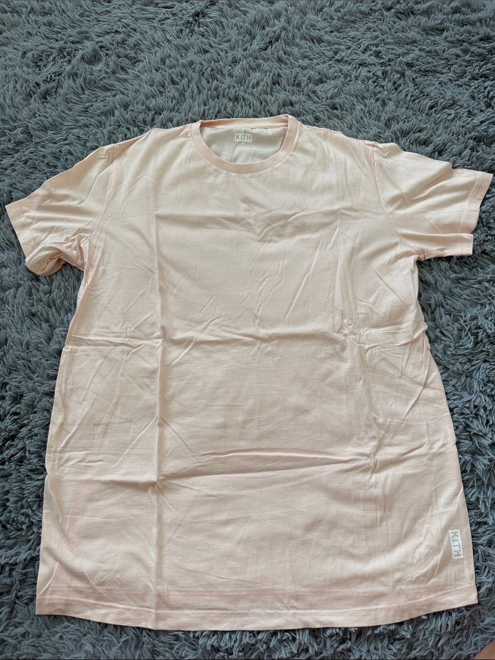 Kith Crewneck T-Shirt in Light Pink